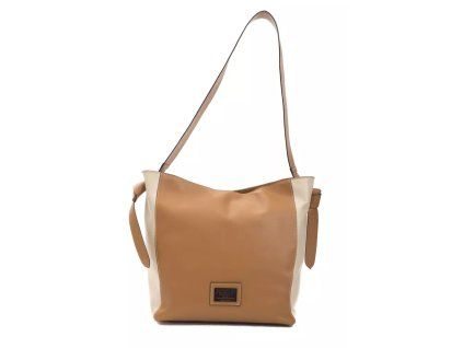 Hnědá kožená taška přes rameno