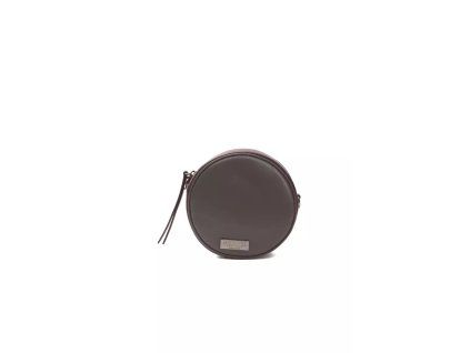 Vínová kožená crossbody kabelka