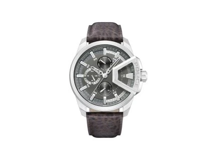 Hnědé kožené společenské hodinky