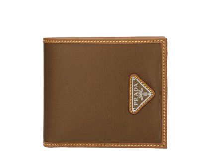 Hnědá látková peněženka