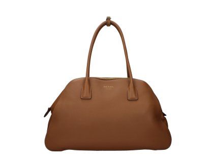 Hnědá kožená taška přes rameno