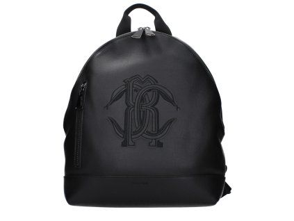 Černý kožený batoh