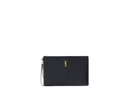 Černá telecí kožená taška Bos Taurus Clutch Bag