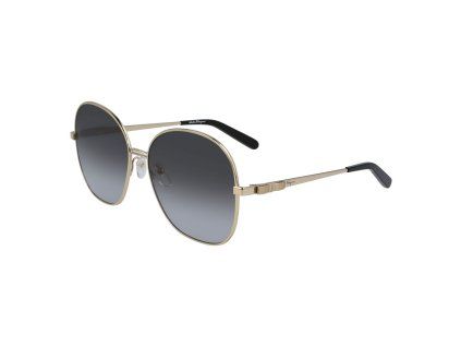 Zlaté kovové sluneční brýle