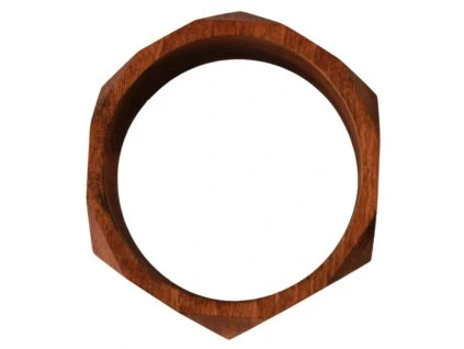 Hnědý dřevěný značkový Náramek