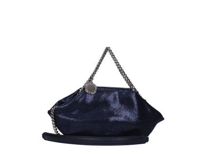 Modrá kožená kabelka