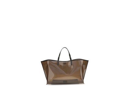 Hnědá kabelka z PVC