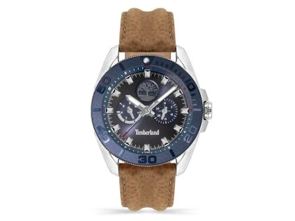 Hnědé kožené společenské hodinky