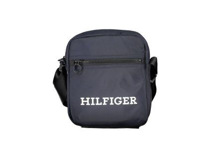 Modrá polyesterová pánská taška přes rameno