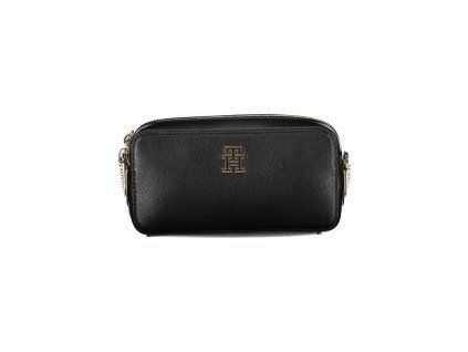 Dámská kabelka z černého polyuretanu