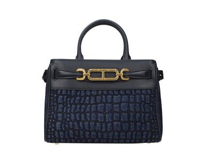 Modrá látková kabelka