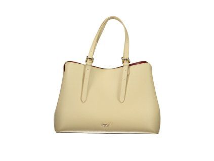 Béžová polyuretanová dámská kabelka
