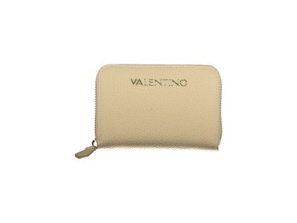 Béžová polyuretanová dámská peněženka