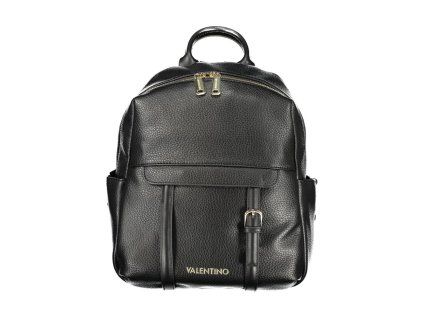 Dámský černý polyuretanový batoh