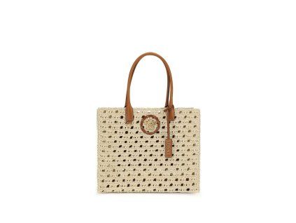 Béžová bavlněná kabelka