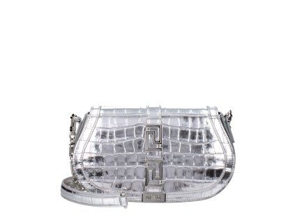 Šedá kožená taška přes rameno