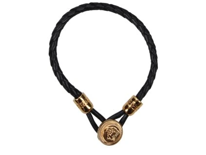 Černá kůže Náramek