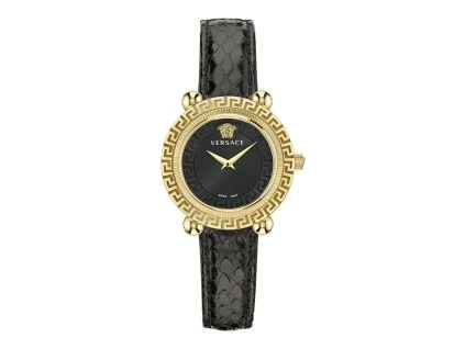 Černé kožešinové šaty hodinky