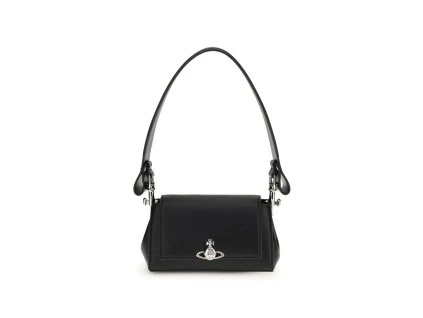 Černá polyuretanová taška přes rameno