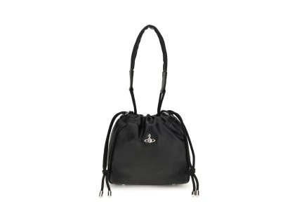 Černá polyetylenová taška přes rameno