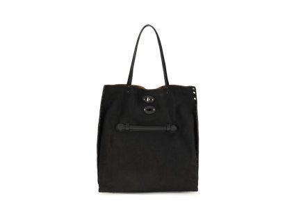 Černá kožená taška přes rameno Bos Taurus