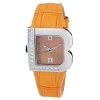 Dámský šperk – Orange Leather Dress Watch