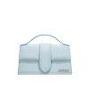 Bledě modrá kožená kabelka Le Grand Bambino