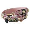 Pink Floral Zlatý Studs Bag Příslušenství Ramenní popruh