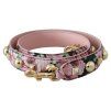Pink Floral Zlatý Studs Bag Příslušenství Ramenní popruh