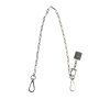 Stříbrný Tone Metal Chain DG Charm Belt Keychain