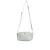 Bílá kožená kabelka Croc Print Crossbody Sling
