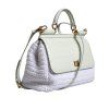 Crossbody kabelka z bílé kůže Rafia SICILY