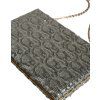 Stříbrný Sequined Clutch Evening Crossbody Bag