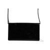 Černá kabelka z lakované kůže Logo Plaque Crossbody
