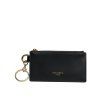 Černá teletina z kůže DG Logo Card Holder Wallet