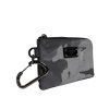 Black Grey Camouflage Logo Plaque Keyprsten Pouch Bag