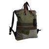 Vojenská zelená patchworková taška na batoh