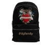 Černý nylon #DGFAMILY Zdobený batoh VULCANO Bag