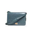 Mini kabelka DG Plaque Crossbody v zelené exotické kůži