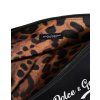 Černý pevný nylon DG LogoPrint Borse Pouch Brašna se zipem spojky