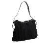 Dámská taška Borse Black Cashmere Knitted Leather Ramer