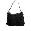 Dámská taška Borse Black Cashmere Knitted Leather Ramer