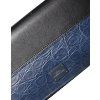 Black Blue Exotic Leather Pánský Continental Clutch Wallet