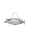 Stříbrný Quilted Filled Crossbody Shoulder Bag SICILY Bag
