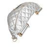 Stříbrný Quilted Filled Crossbody Shoulder Bag SICILY Bag