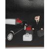 Black Car Man Nášivka Kožená Weekender Borse Bag
