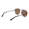 Hnědé kovové sluneční brýle
