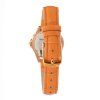 Oranžové kožené hodinky