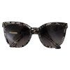 DG4190 Black Lace Acetate Crystal Kulaté sluneční brýle