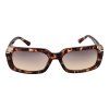 Hnědé plastové sluneční brýle